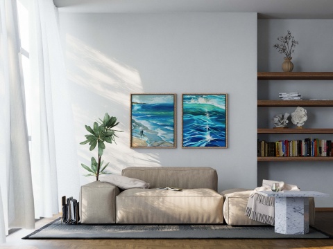 Obraz „Morze w spojrzeniu” w drewnianej ramie